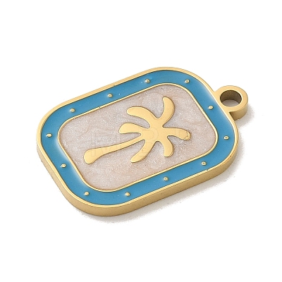 304 Stainless Steel Enamel Pendants STAS-I322-83G-B-1