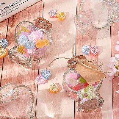 DIY Heart Shape Transparent Glass Bottles Kits AJEW-BC0006-04-1