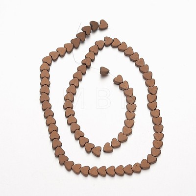 Electroplate Non-magnetic Synthetic Hematite Beads Strands G-F300-23C-F08-1