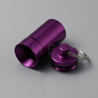 Outdoor Portable Aluminium Alloy Small Pill Case KEYC-WH0029-92C-1