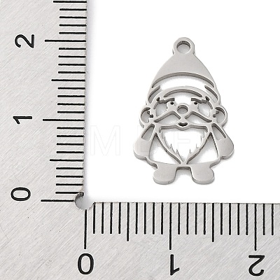 Christmas Anti-Tarnish 201 Stainless Steel Pendants STAS-Q015-07P-1