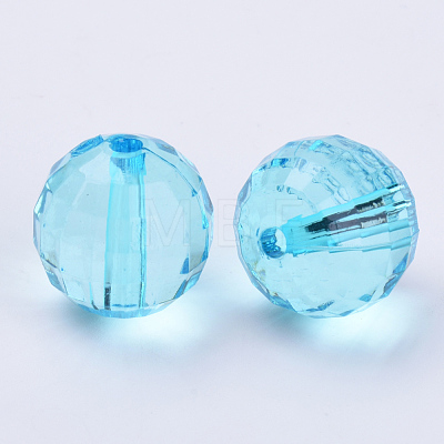 Transparent Acrylic Beads TACR-Q254-8mm-V40-1