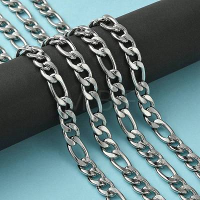 Stainless Steel Figaro Chains STAS-M032-45P-3mm-1