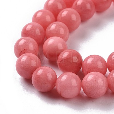 Natural Malaysia Jade Beads Strands G-A146-6mm-B08-1