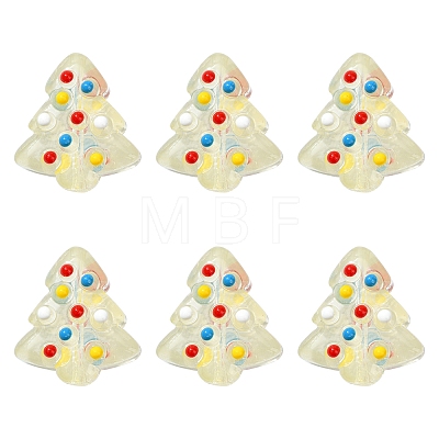 6Pcs Handmade Bumpy Glass Beads Strands LAMP-FS0001-16D-1