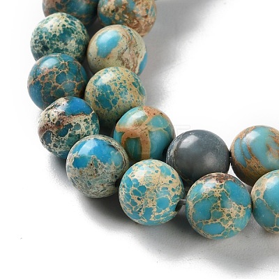 Dyed Natural Regalite/Imperial Jasper/Sea Sediment Jasper Beads Strands G-B124-C01-04-1