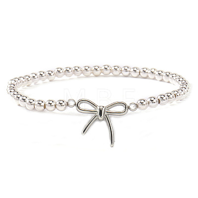 Bowknot 304 Stainless Steel Link Bracelets ZF9724-3-1