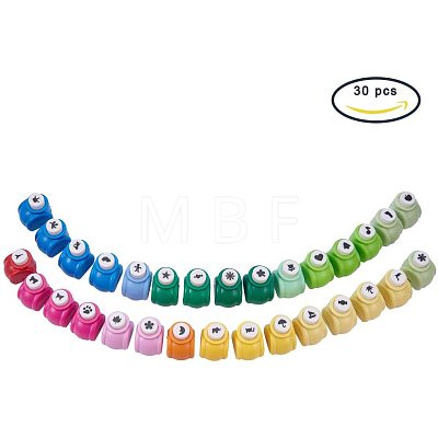 Mini Plastic Craft Punches for Scrapbooking & Paper Crafts DIY-PH0018-01-1