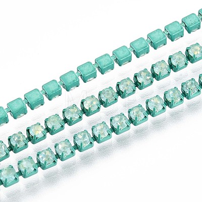 Iron Rhinestone Cup Chains CH-T006-05B-02-1