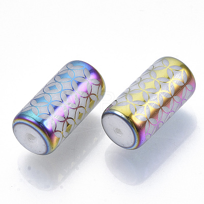 Electroplate Glass Beads EGLA-N003-01D-1