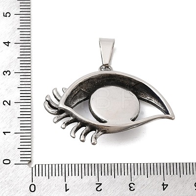 304 Stainless Steel Rhinestone Pendants STAS-A130-03AS-1