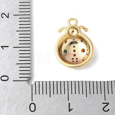Brass Micro Pave Cubic Zirconia Pendants X1-KK-U064-13G-1