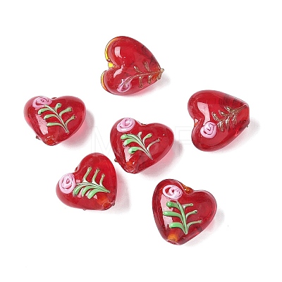 Handmade Transparent Lampwork Beads BLOW-D300-07B-1