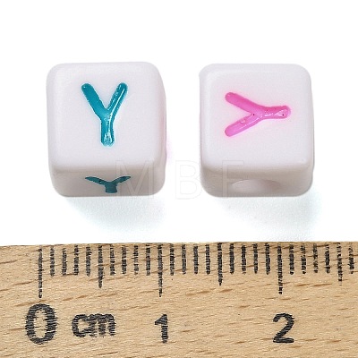 Opaque Acrylic Beads OACR-I022-01Y-1