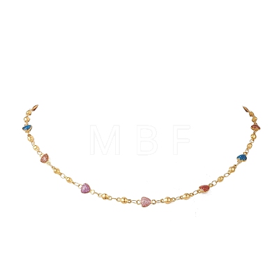 304 Stainless Steel Enamel Chain Necklace & Bracelet Sets SJEW-JS01378-1