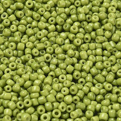 8/0 3mm Baking Paint Glass Seed Beads Loose Spacer Beads X-SEED-S002-K9-1