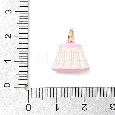 Brass Enamel Pendants KK-CBA1122-01G-04-1