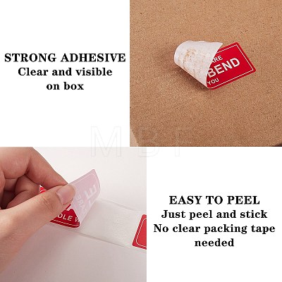 4Roll 4 Style Self-Adhesive Paper Warning Tag Stickers DIY-SZ0007-45-1