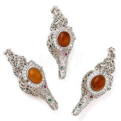 Natural Carnelian(Dyed & Heated) Pendants G-F776-01P-09-1