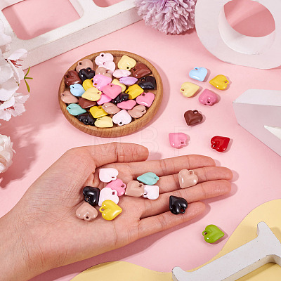 50Pcs Baking Paint Acrylic Pendants OACR-TA0004-83C-1