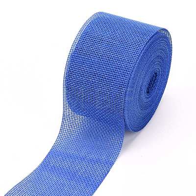 Polyester Imitation Linen Wrapping Ribbon OCOR-G007-01D-1