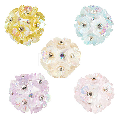 Handmade Rhinestone Clay Pave Beads CLAY-TAC0015-02A-1