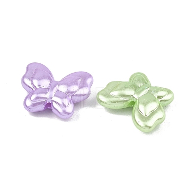 Opaque ABS Imitation Pearl Beads MACR-K361-28-1