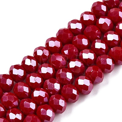 Electroplate Glass Beads Strands LS-EGLA-A044-P8mm-A15-1