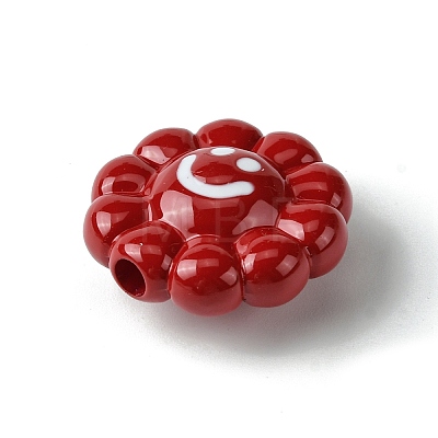 Dopamine Style Opaque Acrylic Beads SACR-Z002-01G-1