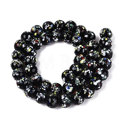 Handmade Lampwork Beads Strands LAMP-N037-07C-1