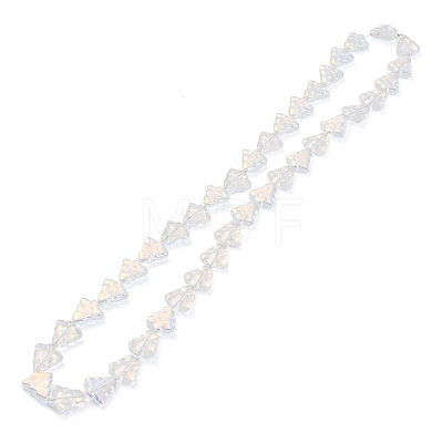 Transparent Electroplate Glass Beads Strands EGLA-C002-AB01-1