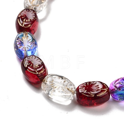 Transparent Glass Beads Strands GLAA-F114-05D-1