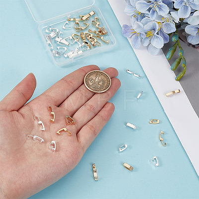 48Pcs 8 Styles Eco-Friendly Brass Watch Band Clasps KK-PH0015-11-1