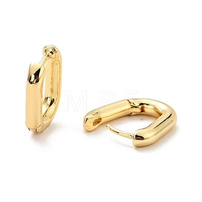 Brass Oval Hoop Earrings for Women EJEW-G297-24G-1
