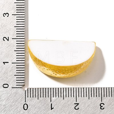 Electroplate UV Plating Opaque Fruit Resin Cabochons LS-CRES-U004-03H-1