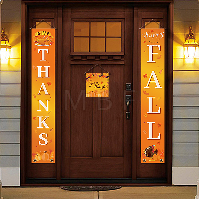 Polyester Hanging Sign for Home Office Front Door Porch Decorations HJEW-WH0023-026-1