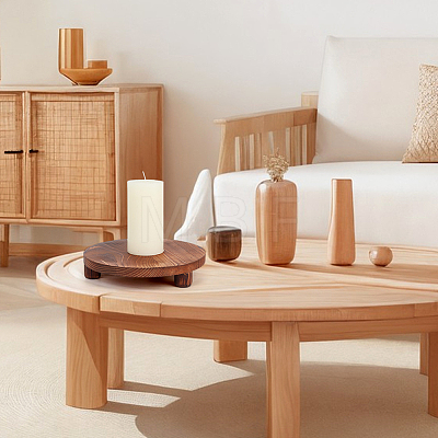 Round Wood Display Riser Stands AJEW-WH0410-253-1