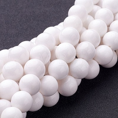 Natural Mashan Jade Round Beads Strands LS-G-D263-12mm-XS01-1