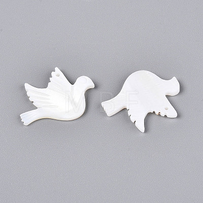 Natural Freshwater Shell Carved Pendants BSHE-T014-30-1