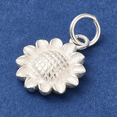 925 Sterling Silver Sunflower Charms STER-K180-03S-1