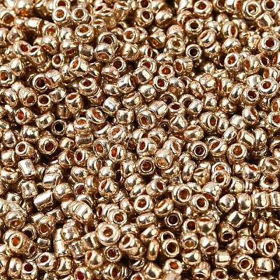 Electroplate 12/0 Glass Seed Beads X-SEED-Q003-01-1