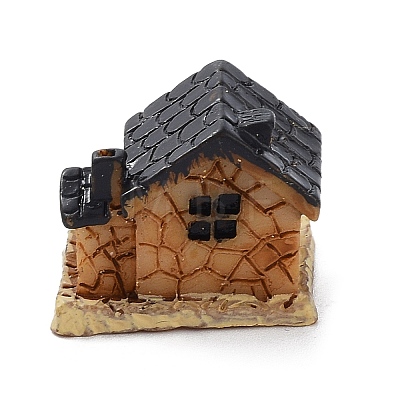 Mini Resin House Figurine Ornaments MIMO-PW0003-180B-1