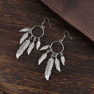 Zinc Alloy Dangle Earrings for Women WG349F2-01-1