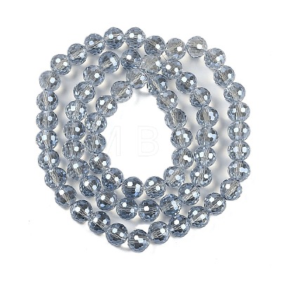 Transparent Electroplate Glass Beads Strands EGLA-N002-31-H06-1