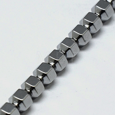 Electroplate Non-magnetic Synthetic Hematite Beads Strands G-I095-03-1