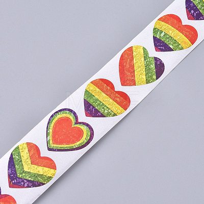 Heart Shaped Stickers Roll LS-DIY-K027-A01-1
