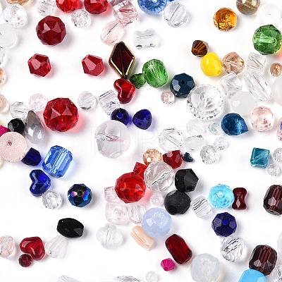 Mixed Style Painted Glass Beads GLAA-T029-19-1