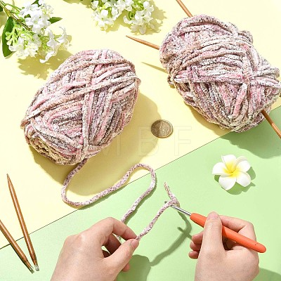 Soft Crocheting Polyester Yarn YCOR-FZC0001-01I-1