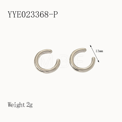 French Vintage Stainless Steel Cuff Earrings YQ8592-3-1