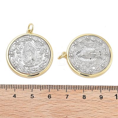 Brass Pendants KK-Q006-25G-1